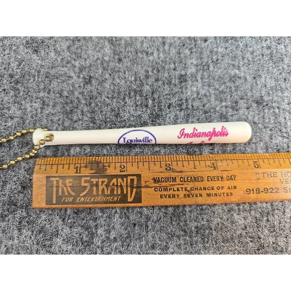 Vintage Keychain Indianapolis Indians Minor League Baseaball Louisville Slugger